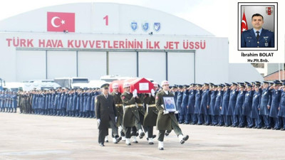 F-16 kazasında şehit olan pilot memleketine uğurlandı