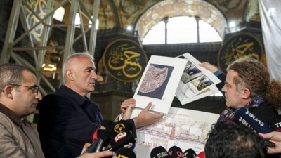 Sultanahmet tamamlandı Ayasofya sürüyor: Bakan Ersoy restorasyonda son durumu paylaştı