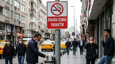 Ankara'da açık alanda sigara yasağı! Tabelayı gören izmariti nereye atacağını şaşırdı
