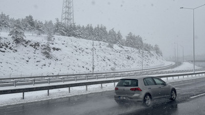 Ankara-İstanbul kara yolunda kar alarmı: Ekipler sahada!