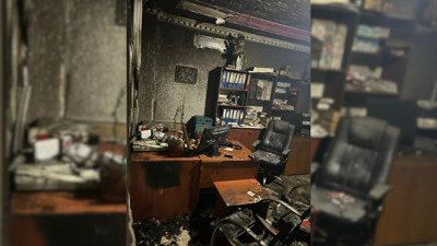 Ankara Şereflikoçhisar'da canlı yayında gazeteyi kundakladı