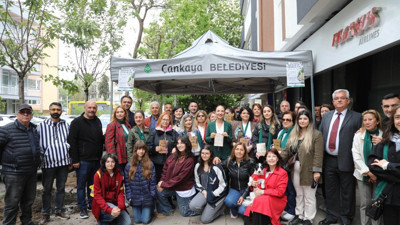 Çankaya’da 35 fidanla kadın ve çocuklar için dikkat çeken anma