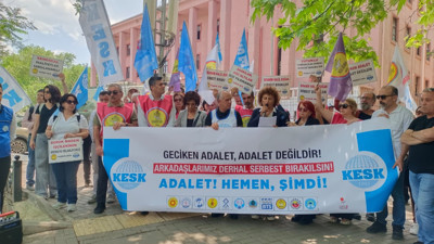 KESK Adalet Bakanlığı önünde eylemde: "Geciken adalet adalet değildir"