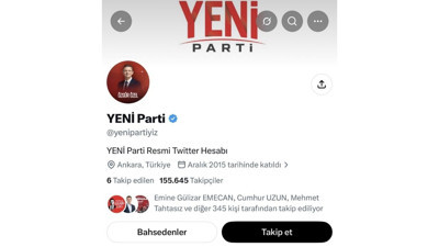 2015'te Açılan CHP TBMM Grubu hesabı Yeni Partiye mi geçti? Yeni Parti polemiği