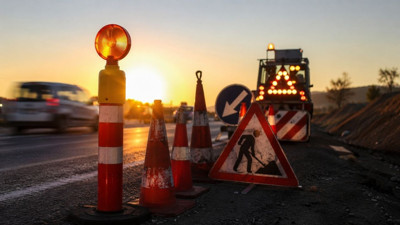 Otoyollarda bakım mesaisi: Trafik akışı birçok noktada değişti!