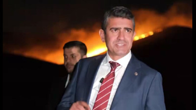 Haymana'da korkutan anız yangını! Başkan Koç olay yerinde
