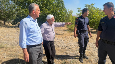 Çamlıdere'de otluk ve ağaçlık alanda yangın çıktı! Ekipler seferber oldu