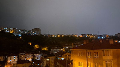 Ankara Basınevleri'nde yol çöktü! Sağanak yağış hayatı felç etti