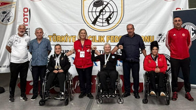 ABB ASKİ SPOR'un gururu Aysel Özgan'dan Mersin'de çifte zafer