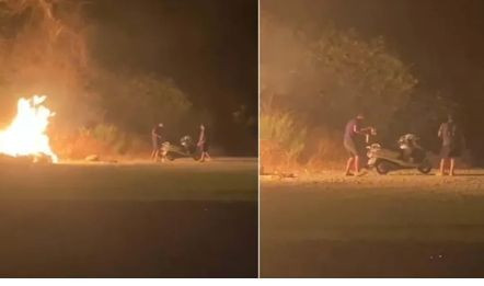 Yangın Çıkaran Şüpheliler Motosikletle Kaçtı - Resim: 5