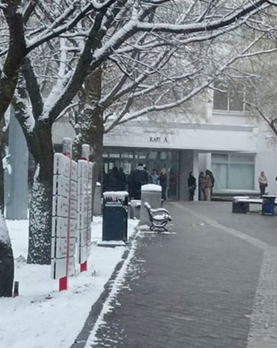 Ankara’da kar yağışı etkili oldu: Beytepe Kampüsü beyaza büründü