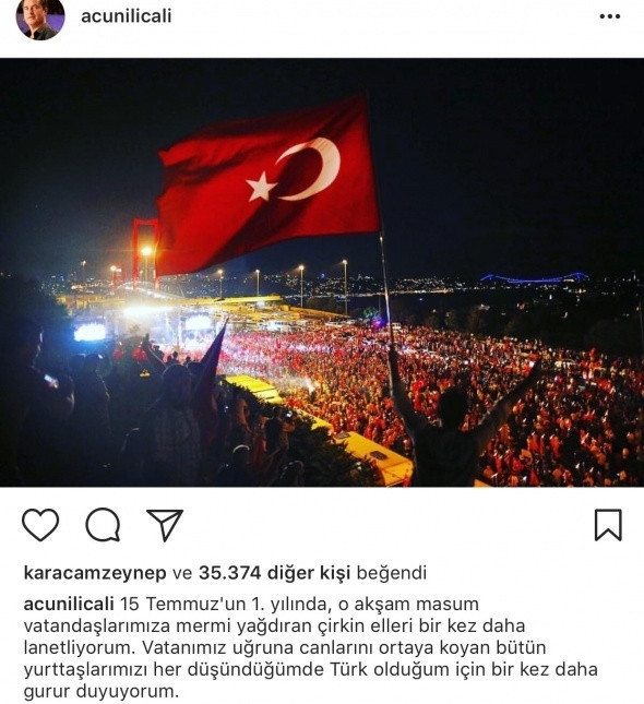 Ünlüler '15 Temmuz'u unutmadı - Resim: 8