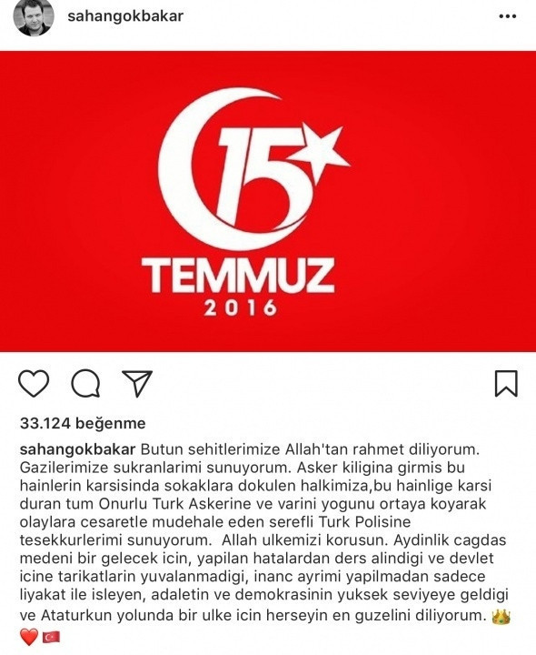 Ünlüler '15 Temmuz'u unutmadı - Resim: 15