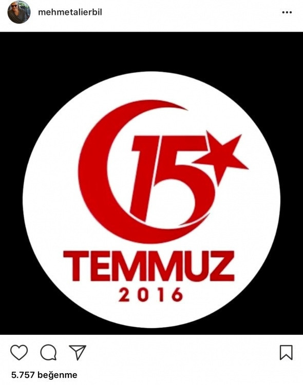 Ünlüler '15 Temmuz'u unutmadı - Resim: 13