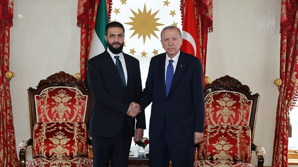 Cumhurbaşkanı Erdoğan ile Suriye Cumhurbaşkanı Şara İstanbul’da bir araya geldi