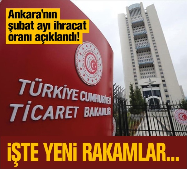 Ankara'nın şubat ayı ihracat oranı açıklandı
