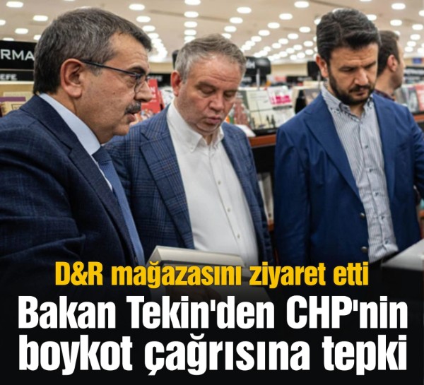 Bakan Tekin'den CHP'nin boykot çağrısına tepki: Toplumsal değerlerden mi rahatsızlar?