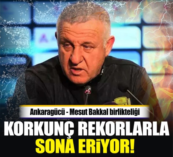 Ankaragücü- Mesut Bakkal birlikteliği korkunç rekorlarla sona eriyor! Ankaragücü 12 yıl önceye döndü, Mesut Bakkal dibe vurdu