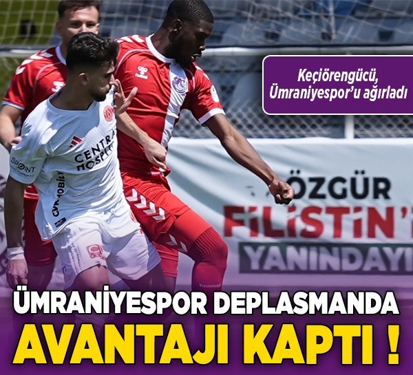 Ümraniyespor deplasmanda avantajı kaptı