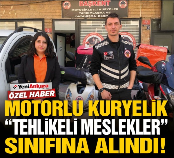 Motorlu Kuryelik "Tehlikeli Meslekler" sınıfına alındı