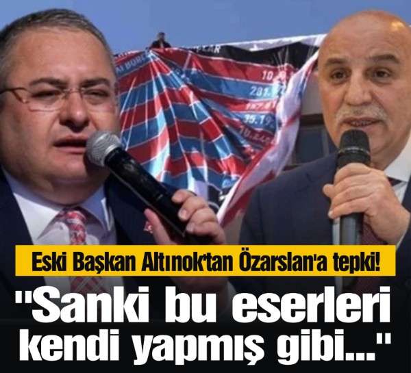 Eski Başkan Altınok'tan Özarslan'a tepki! "Sanki bu eserleri kendi yapmış gibi..."