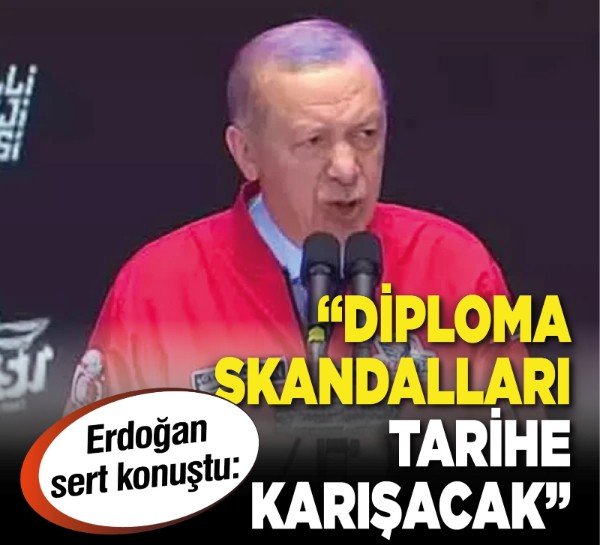 Cumhurbaşkanı Erdoğan sert konuştu: “Diploma skandalları tarihe karışacak”