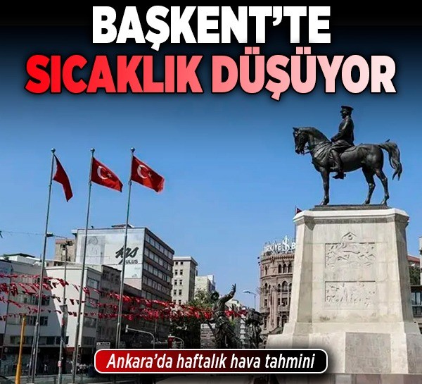 Başkent’te sıcaklık düşüyor: Ankara’da haftalık hava tahmini