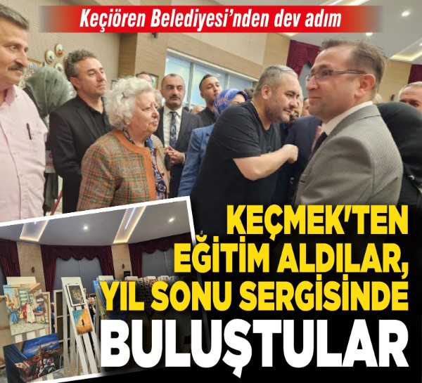 KEÇMEK'ten eğitim aldılar, yıl sonu sergisinde buluştular