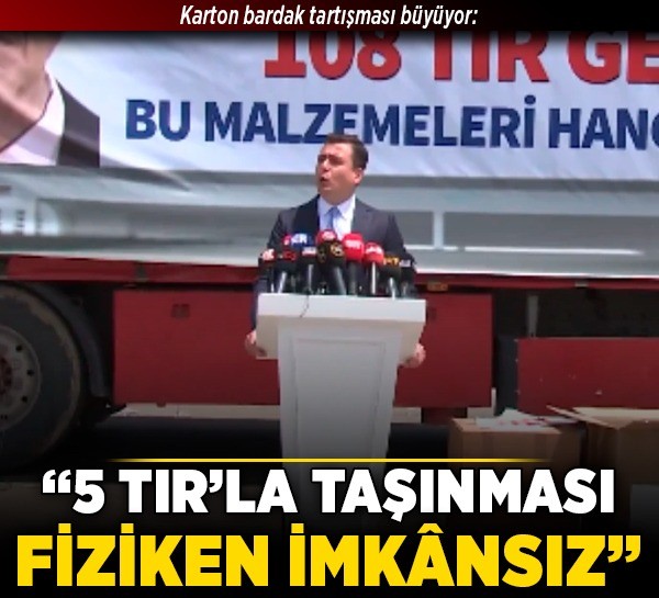 Ankara'da karton bardak tartışması büyüyor! Osman Gökçek, "5 TIR’la taşınması fiziken imkânsız"