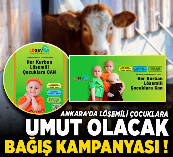 Ankara’da lösemili çocuklara umut olacak kurban bağışı kampanyası! Her kurban, lösemili çocuklara can olacak