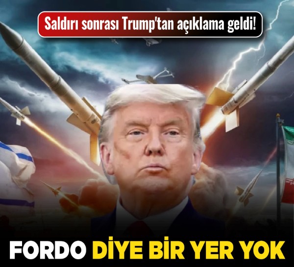 Saldırı sonrası Trump'tan açıklama geldi! "Fordo diye bir yer yok"
