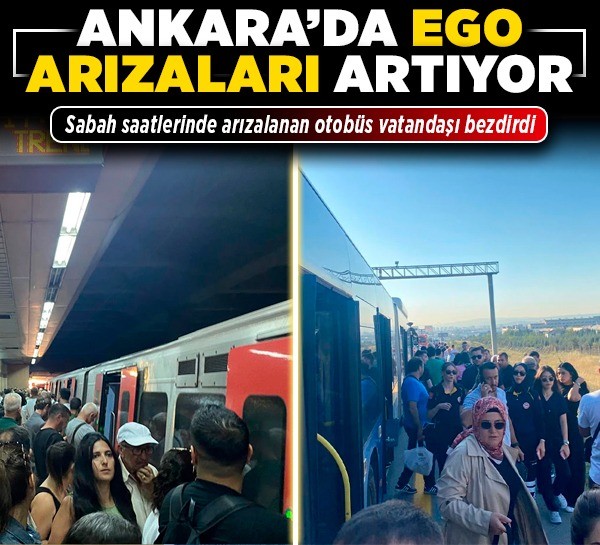 Ankara'da EGO arızaları artıyor! Sabah saatlerinde arızalanan otobüs vatandaşı bezdirdi