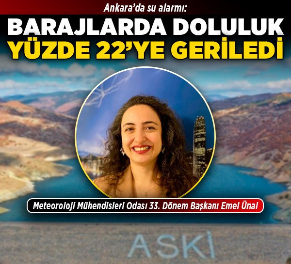 Ankara’da su alarmı: Barajlarda doluluk yüzde 22’ye geriledi