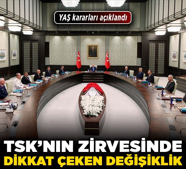 YAŞ kararları açıklandı! TSK’nın zirvesinde dikkat çeken değişiklik