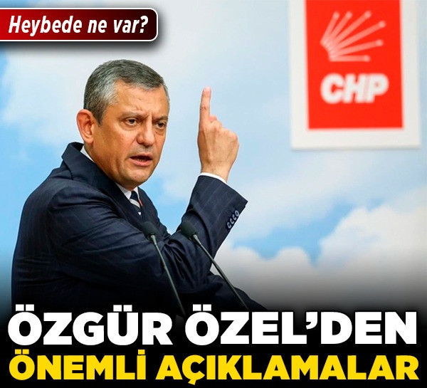 Özgür Özel'den önemli açıklamalar! Heybede ne var?