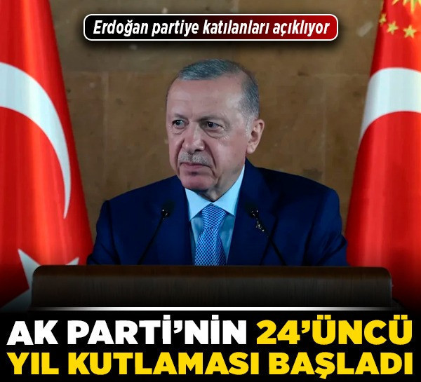 AK Parti'nin 24'üncü yıl kutlaması başladı! Erdoğan'dan Özel'e sert çıkış