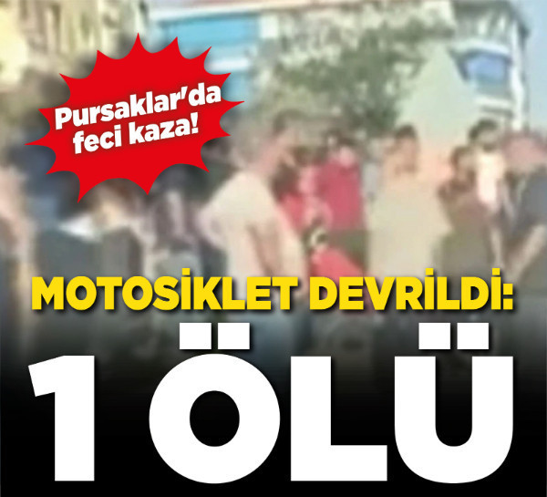 Pursaklar'da feci kaza! Motosiklet devrildi: 1 ölü!
