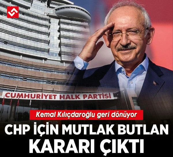 CHP için Mutlak Butlan kararı çıktı