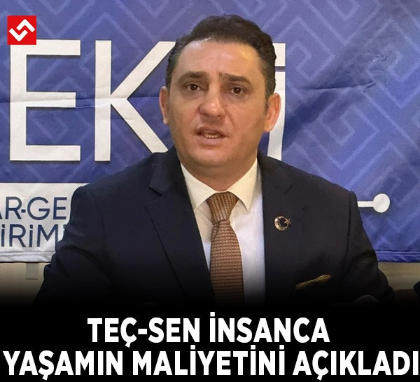 TEÇ-SEN insanca yaşamın maliyetini açıkladı