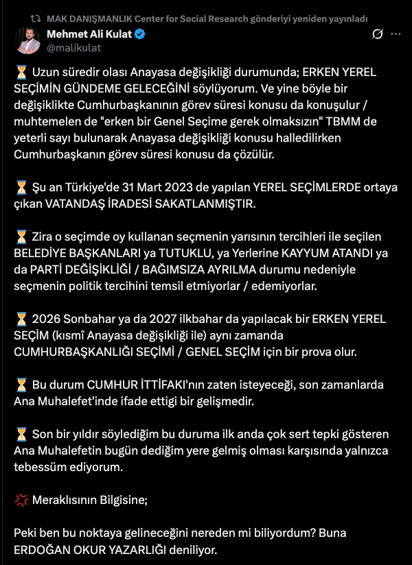 Mehmet Ali Kulat'ın X hesabından yaptığı analizin görseli. (Görsel: X)