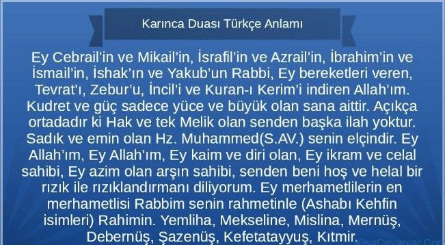 Karınca duasının Anlamı Ve Fazileti Nedir? - Resim: 6