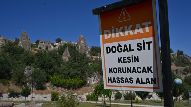 Kızılcahamam'ın Jeolojik hazinesi: Milyonlarca yıllık 'Gelin Kayaları'