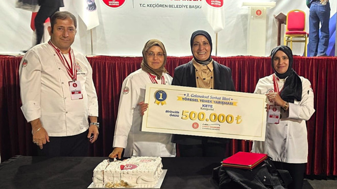436 yarışmacılı dev organizasyonda kete birinciliği Sevim &Ccedil;akır Kaplan&rsquo;ın