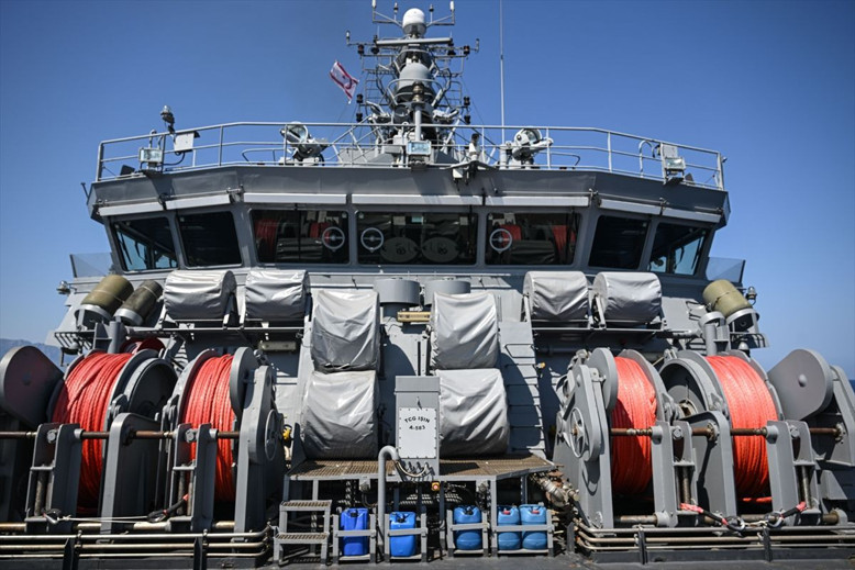 TCG Işın, batan geminin enkazını robotik sistemlerle taramaya başladı