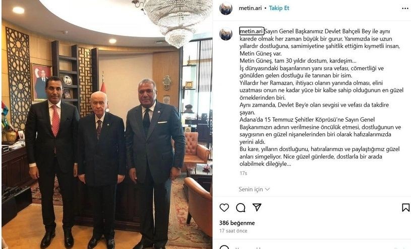 MYK üyesi Bahçeli'nin fotoğrafını paylaştı - Resim: 5