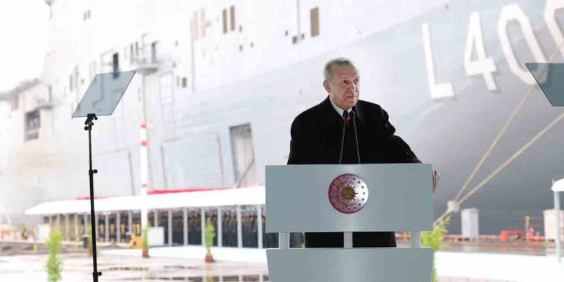 Cumhurbaşkanı Erdoğan TCG Anadolu Gemisi Teslim Töreni'nde konuştu - Resim: 26