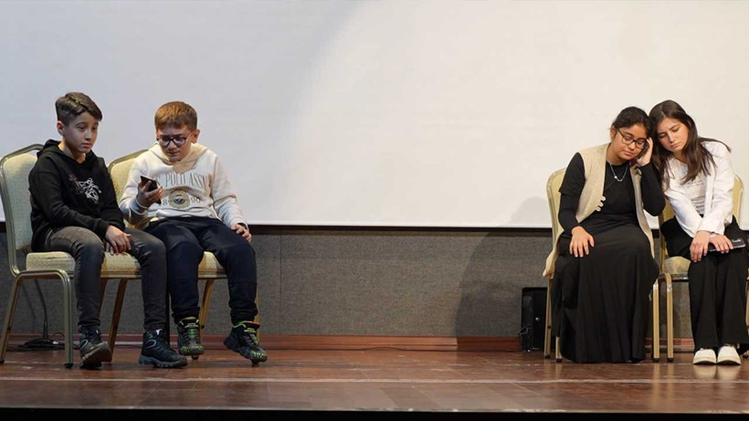 Kırıkkale'de çocuklardan telefon dolandırıcılığına karşı farkındalık tiyatrosu