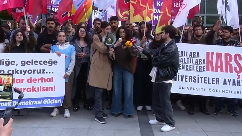 Ankaralı üniversite öğrencilerinden gözaltılara sert tepki