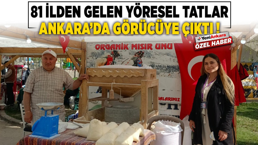 Ankara Gölbaşı, 81 ilden gelen yöresel tatlara ev sahipliği yapıyor
