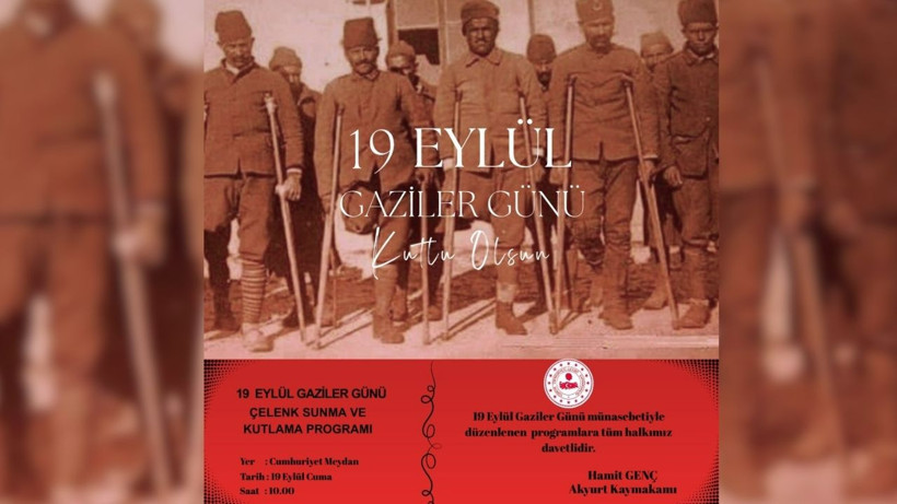 Akyurt’ta '19 Eylül Gaziler Günü' programı belli oldu